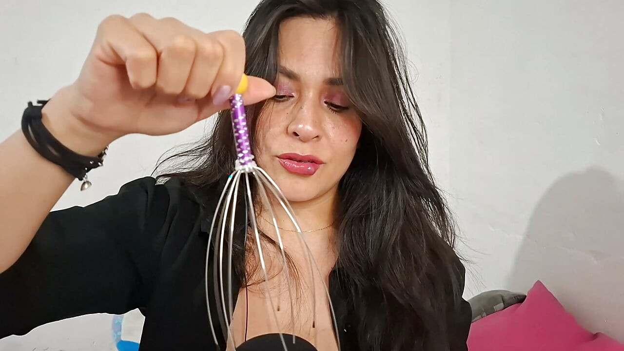 くすぐりを感じるASMR頭蓋マッサージ