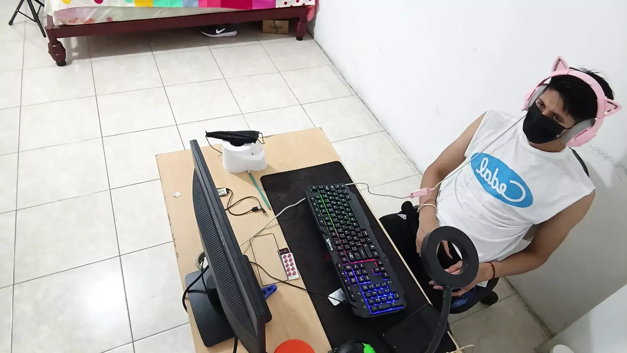 My stepsister came into my apartment and almost found me watching porn on the computer.