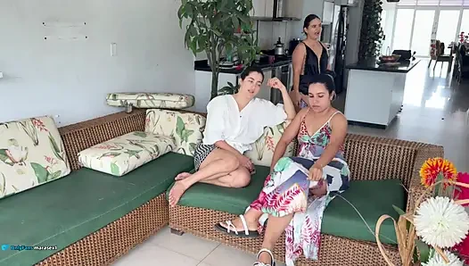 CUCKOLD GIRLFRIEND FUCKS HER ADULT FRIEND IN FRONT OF HER GUESTS