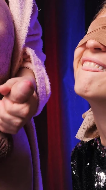 Captivating moment from "I'M VERY ANGRY!! MY STEPBROTHER TRICKED me into sucking his dick with the help of TASTE GAME -"