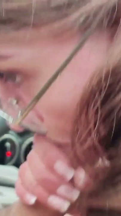 CAR POV BLOWJOB CUM IN THROAT RAINY DAY PART. 2 | Clip 1