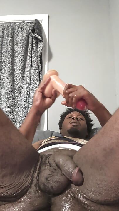 Kris Barbie playing with Dildo in missionary with lots of lubePt.2