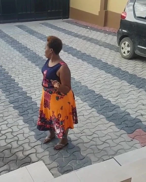African bbw walking