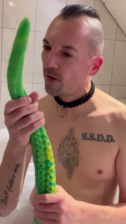 Stupid faggot slut gagging | Clip 1