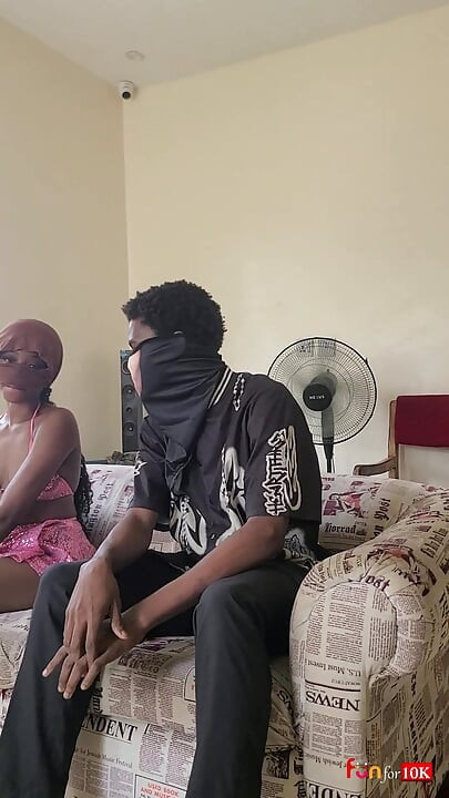 doggy with the os at home