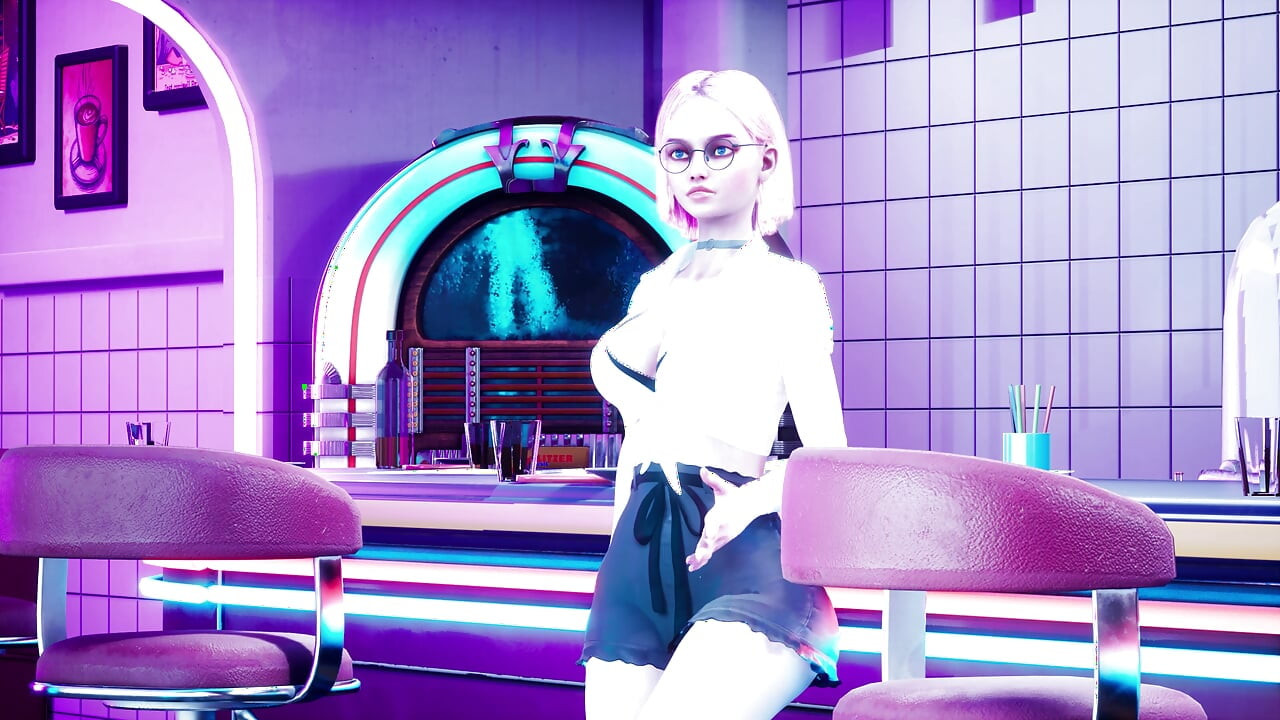 Zgodna tinejdžerka jebana u vintidž kafiću 3D HENTAI