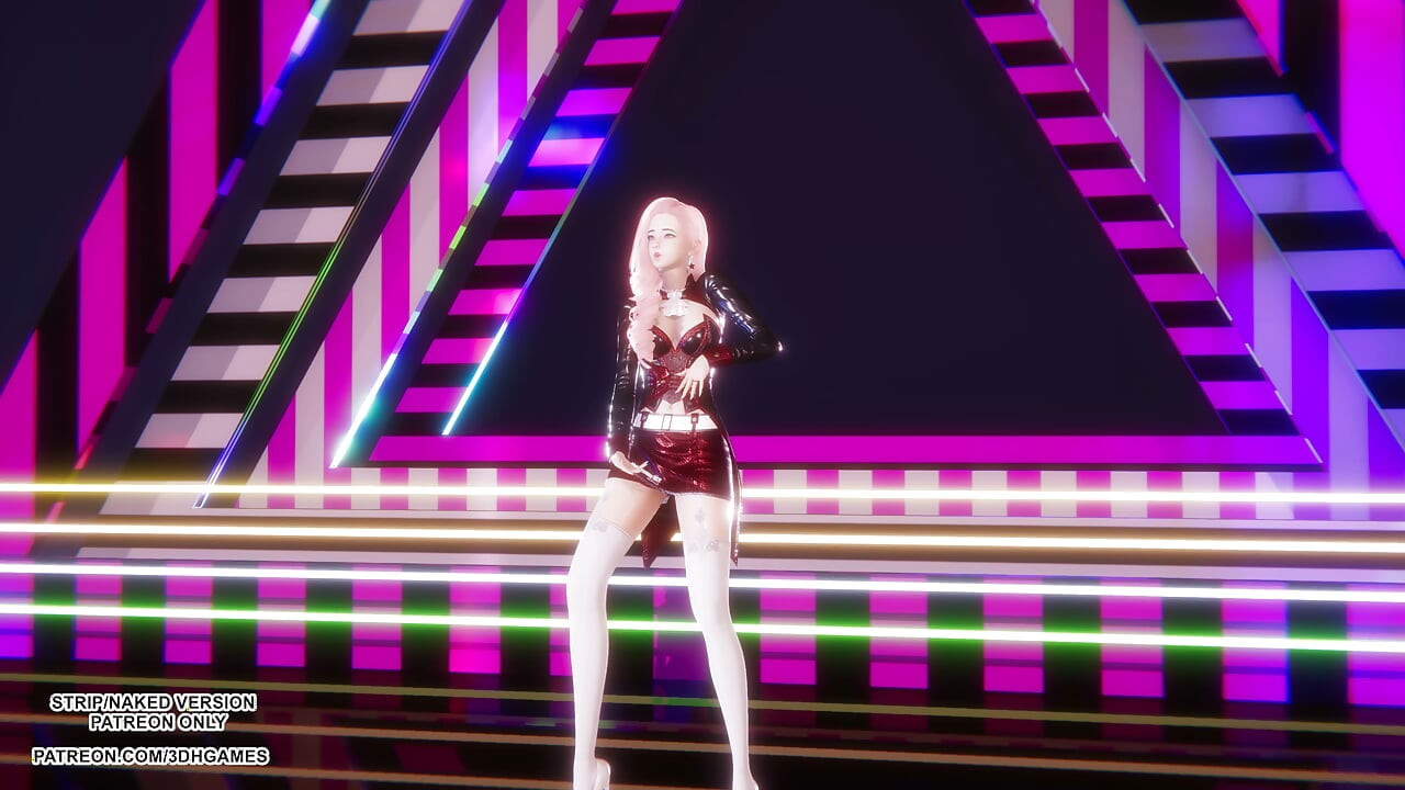 MMD YEJI - Air - Seraphine Sexy Kpop Dance League of Legends Hentai Uncensored 4K 60FPS