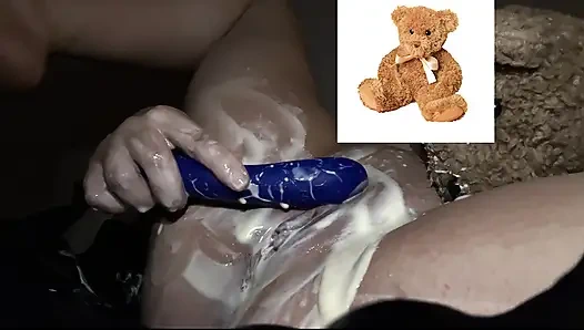 MY KINKY ARAB GIRL MASTUBATES WITH VIBRATOR & MY CUM ALL OVER HER CURVY BODY-  AMATEUR ARABIAN SNOWWHITE