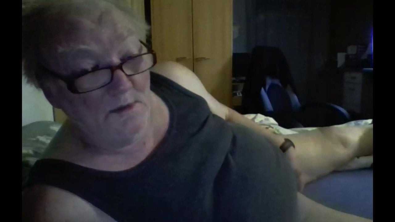 grandpa stroke on webcam