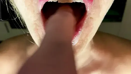 Femdom milf made him cum twice in a row .