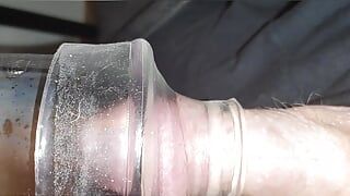 German chubby Bareboybreeder uses a extrem Pump and fucks a selfmade Stroker