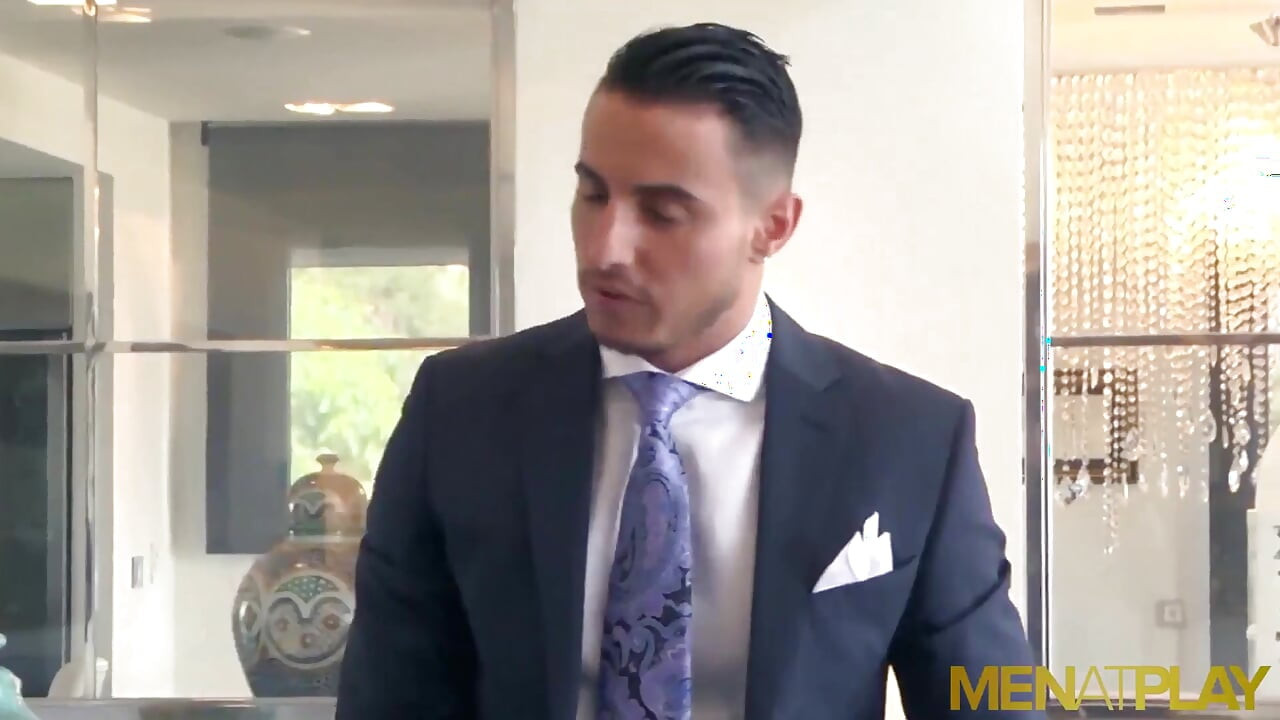 MENATPLAY - Blond hunk Johan Kane anal fucks Latino Klein Kerr