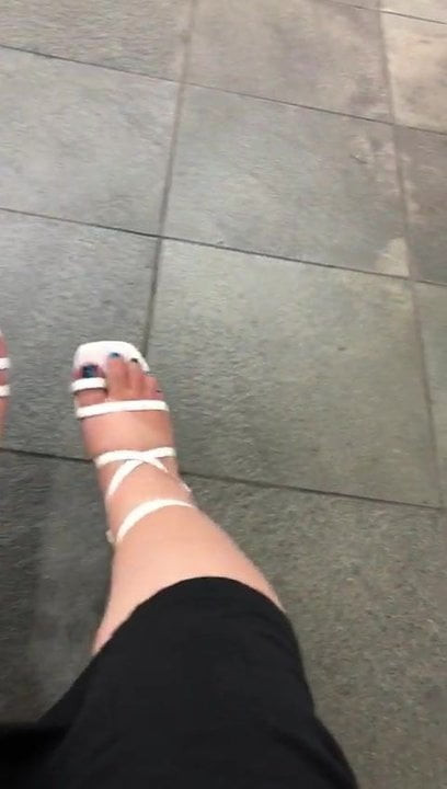 YUM YUM IN WHITE SANDALS