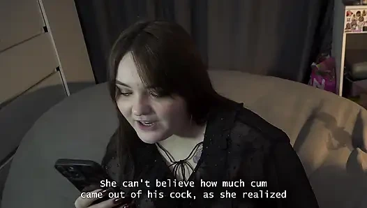 Porno hikayesi - Stella erkek arkadaşını takma yarakla sikerken yaramazlık ile sırıtıyor