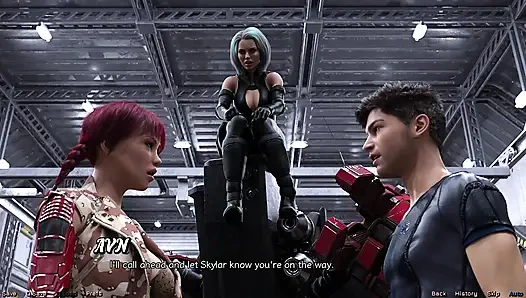 Terdampar di luar angkasa - tante penari striptis pamer toket besarnya