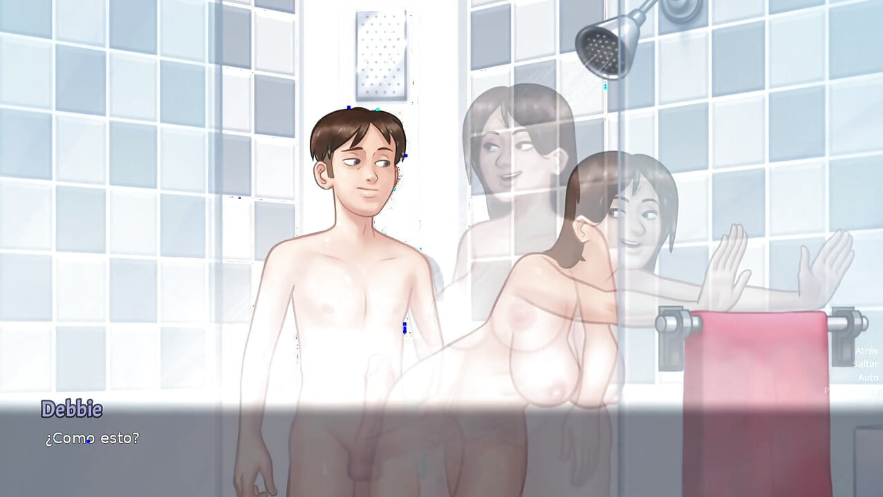 FUCKING SINGLE MOM IN THE SHOWER EVERY MORNING - summertime saga