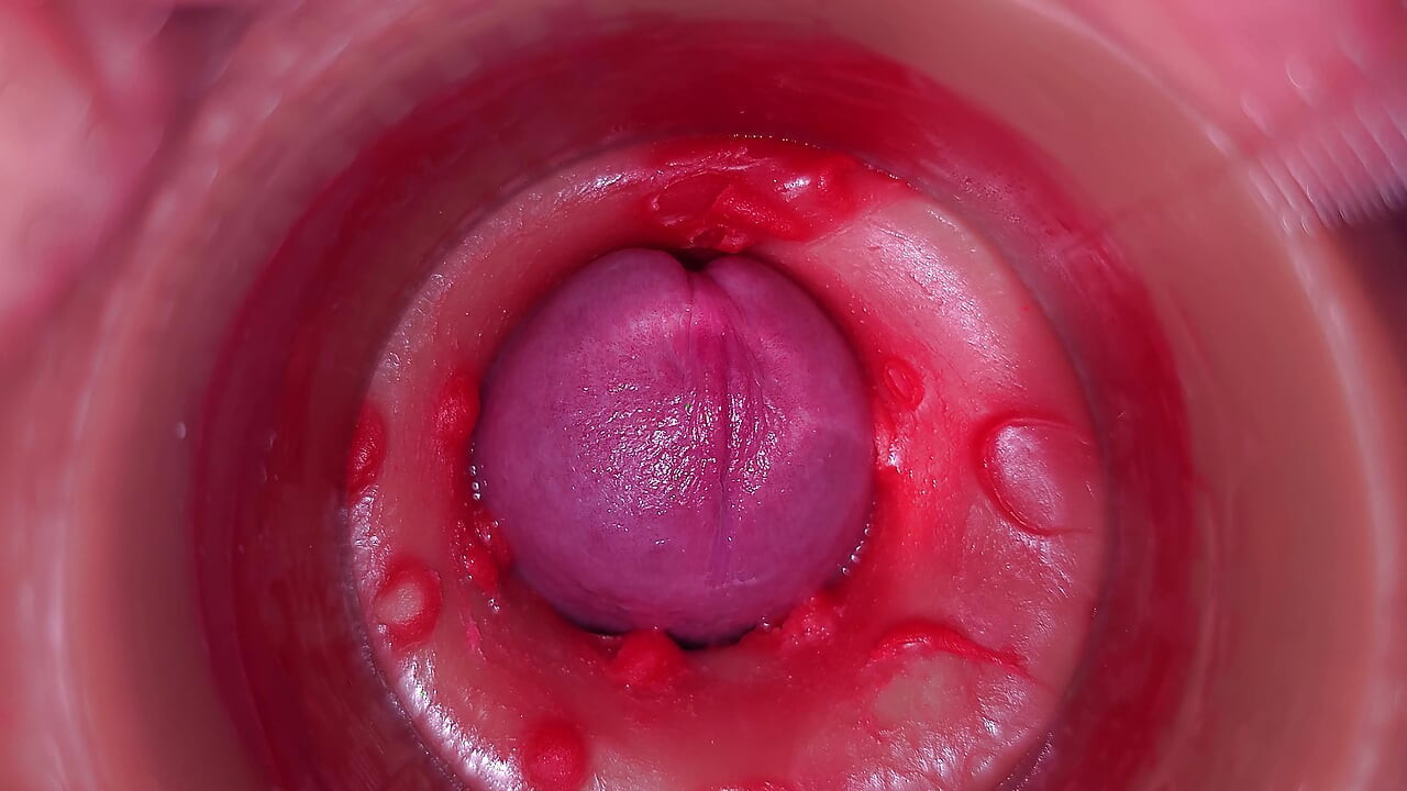 Camera in Vagina, Cervix POV, "Creampie" 4k