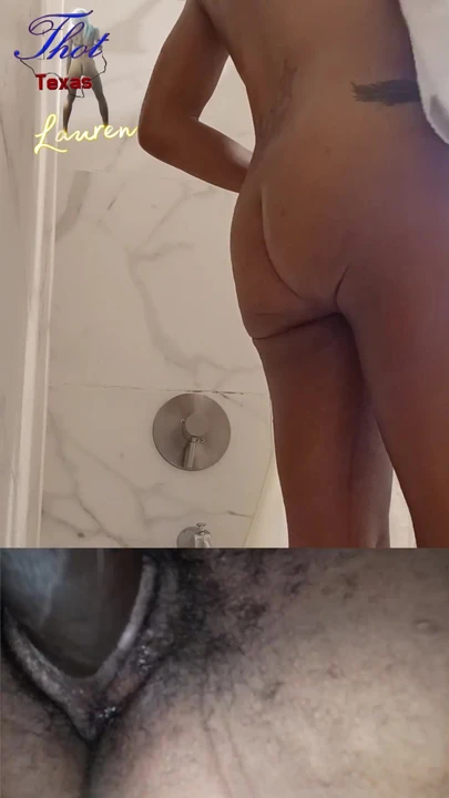 Thot in Texas - #PetiteEbony #solo #shower drying off and smoking a cigarette.  #Real Hot #sex hot #fuck #petite #ebony Part 5