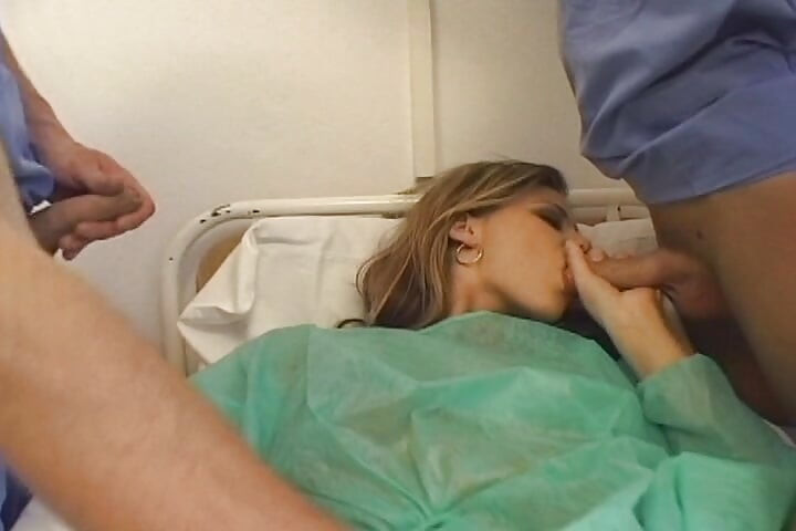 Perfect Brunette Babe Fucked by Several Doctors