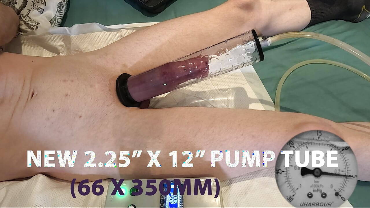 Pump and cum in New 2.25x12" Tube
