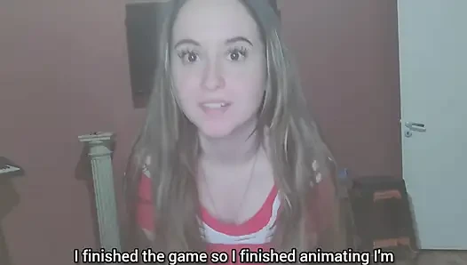 Hot cheerleader masturbates after cheering
