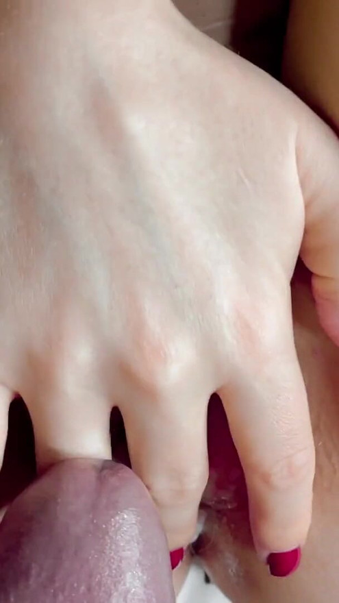 Love to rub his cum while he fucks me! | Clip 1