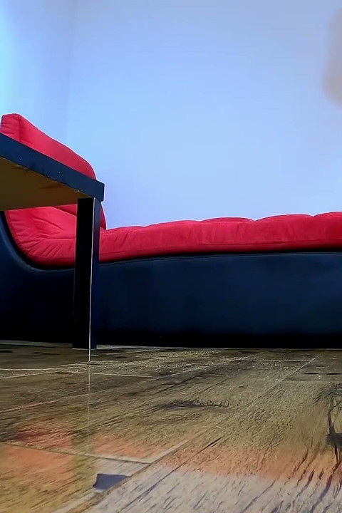 Pissing on the living room table