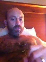 Hot horny hairy wanker