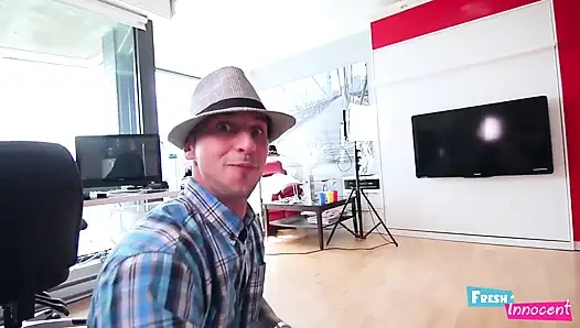 Fresh and innocent - A alt angel is gagged lustfully by a fat dick.