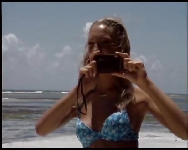 Lesbians From Germany Licking Each Other on the Beach