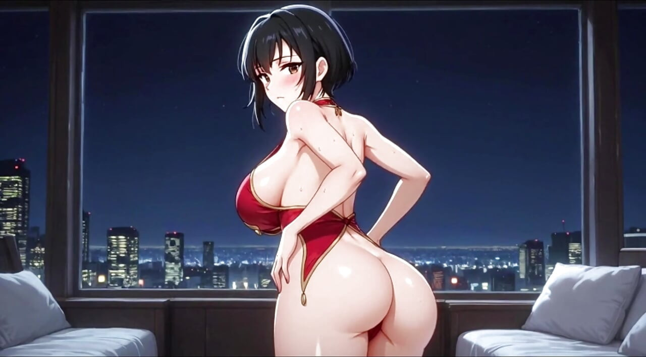 Ada Wong in very seductive POV scenes wearing her iconic red dress doing passionate teasing