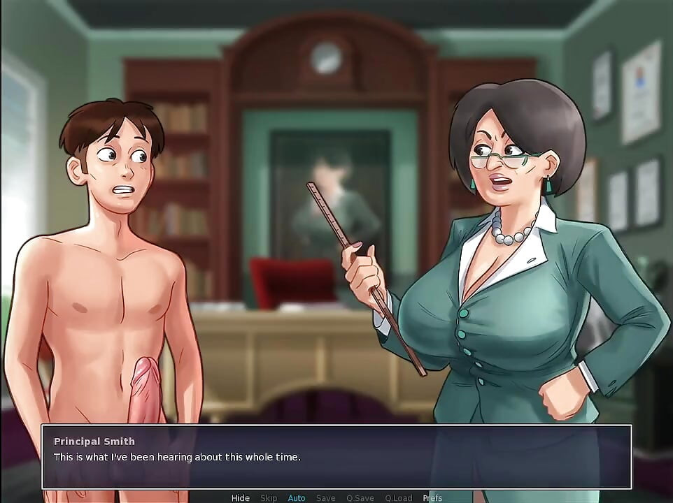 Summertime Saga- Ο διευθυντής του κολεγίου μου με πιάνει να τραντάζομαι στην τάξη