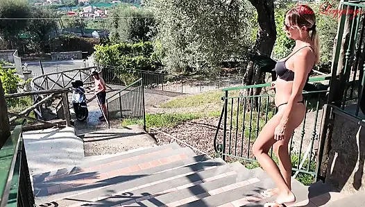 The Stepaunt's Unexpected and Perverse Desire to Seduce and Provoke the Virgin Stepnephew on the Terrace