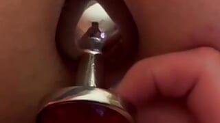 Metal anal expander, Anal fist and Buttplug