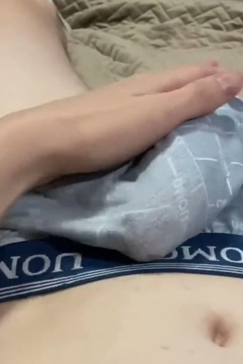 Twink Orgasms in His Underwear Without Touching His Cock