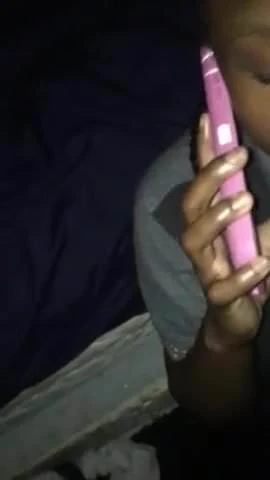 On the phone while taking a facial
