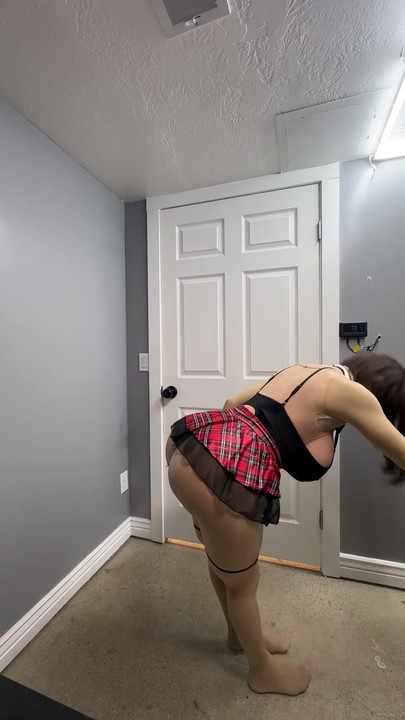 Wearing my sexy lingerie teasing huge ass and tits | Clip 3