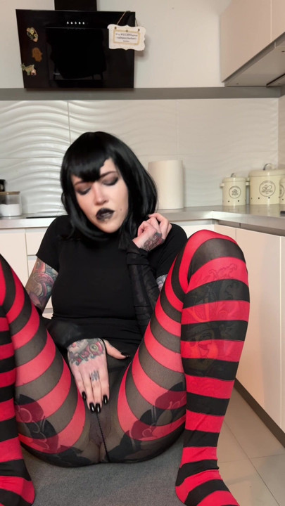 Teasing myself through these stockings, are you watching close?