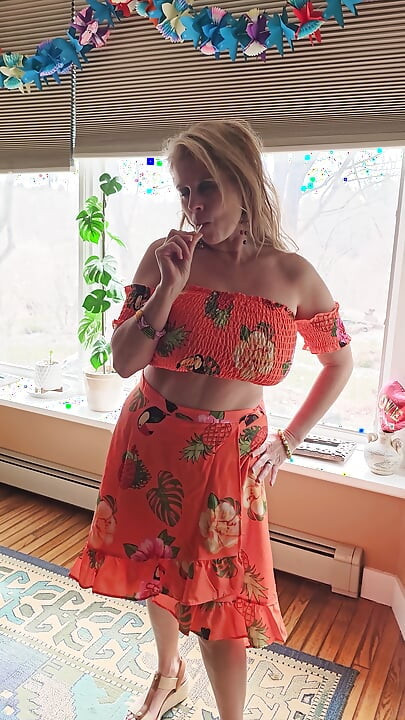 Watch what MOMMY likes to do when She is at Home Alone