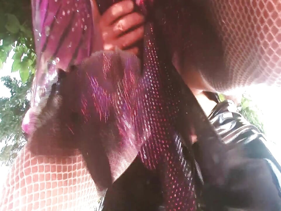 Sex Garden Scene 3 Blonde with a Big Ass in Lingerie Enjoys Two Cocks in a Threesome and a Facial