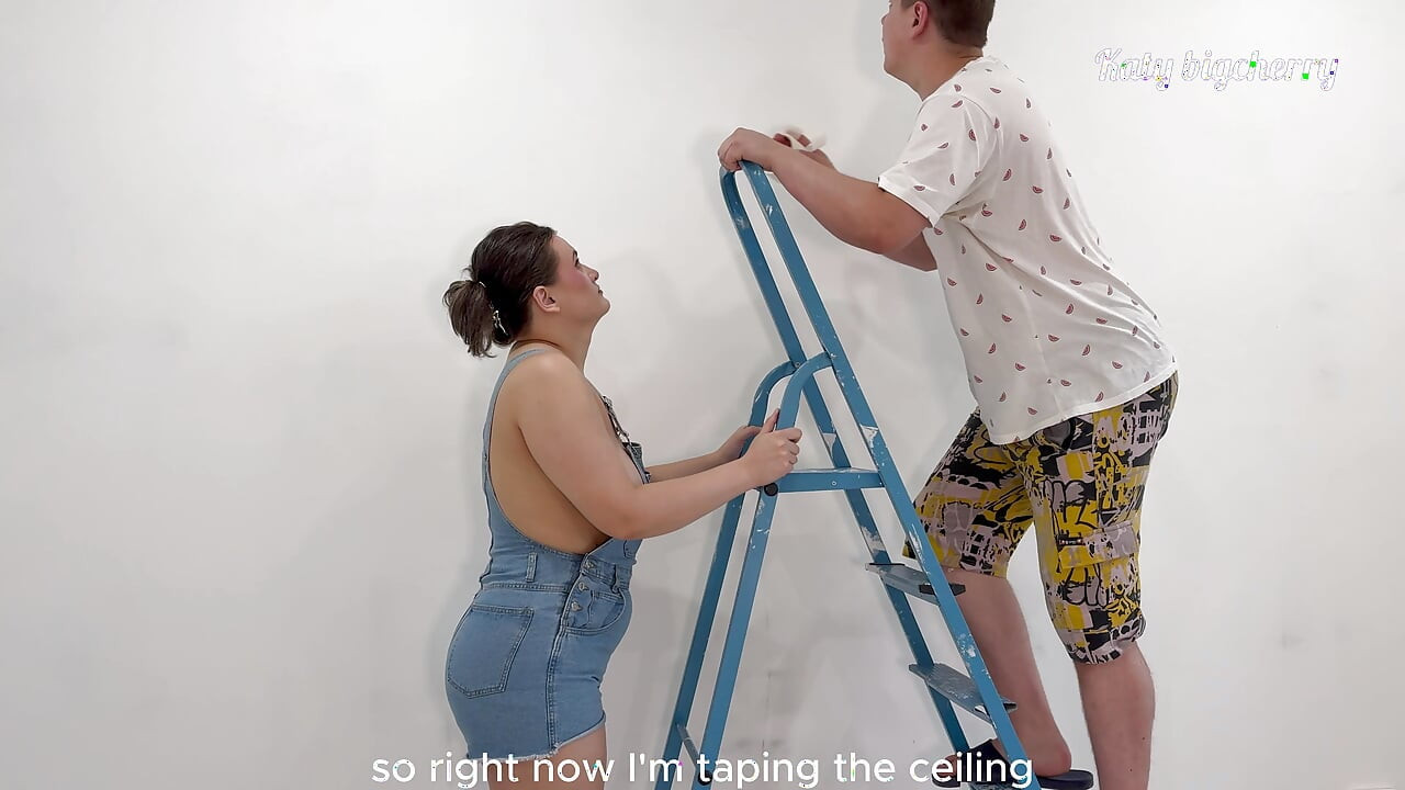 I came to paint the walls for My Neighbor, and She let Me fuck Her while Her Husband was out