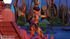 Bee Skin Dva (Bva) Rubs Her Tight Ass on a Big Cock in the Sunset