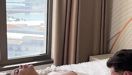 We simply set up the camera and forgot it was even there while we were making love.