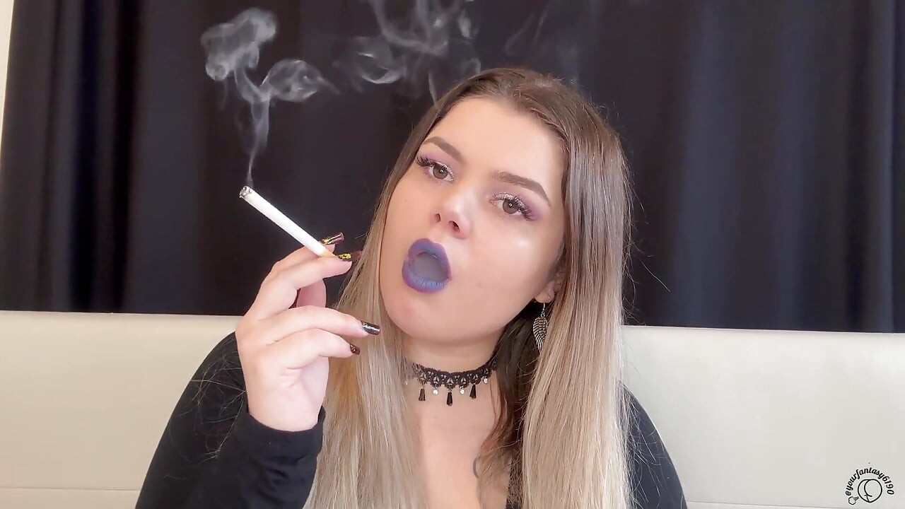 Worship My Smoke: BBW Goddess Puffs Cig & Vape