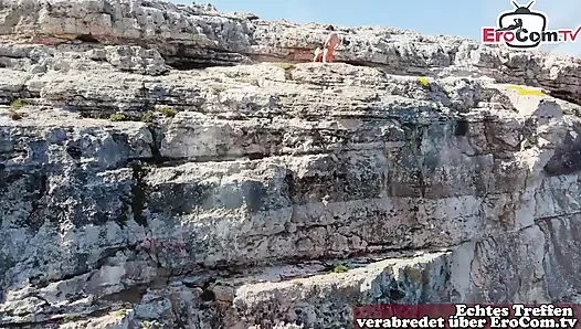 Deutsche Touristin öffentlich auf der Straße auf Mallorca gefickt