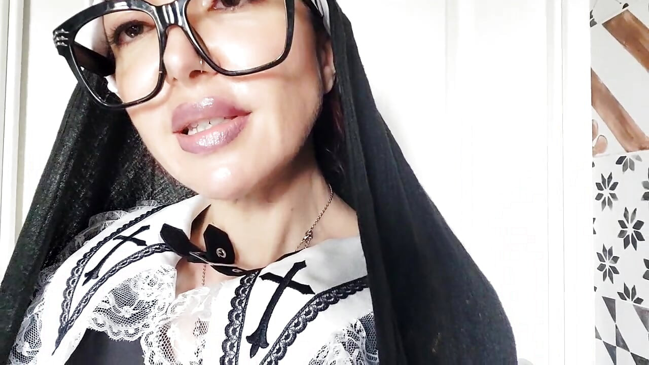This nun doesn't look very religious