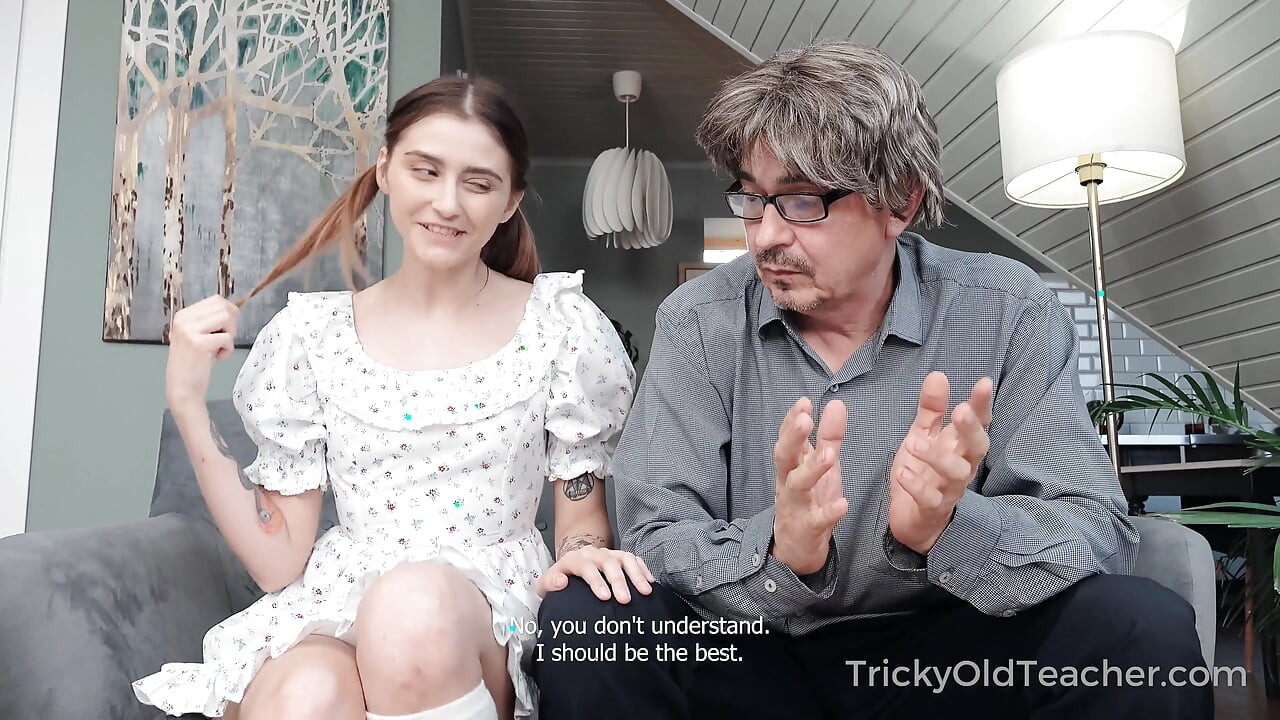 Tenger schatje berijdt de harde lul van de lerares