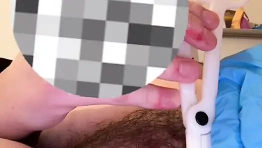 Piercing my pussy for daddy
