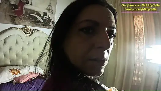 Sweaty Stockings, Nipple Hook and Sporty Solo Tease