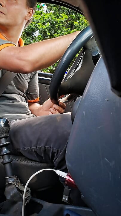 Driving and masturbating